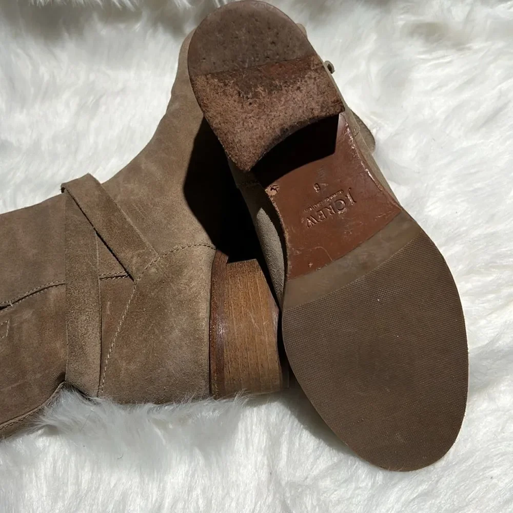 J.Crew $198 Pull‎ On Boots in Tan Suede Size 6. B30B